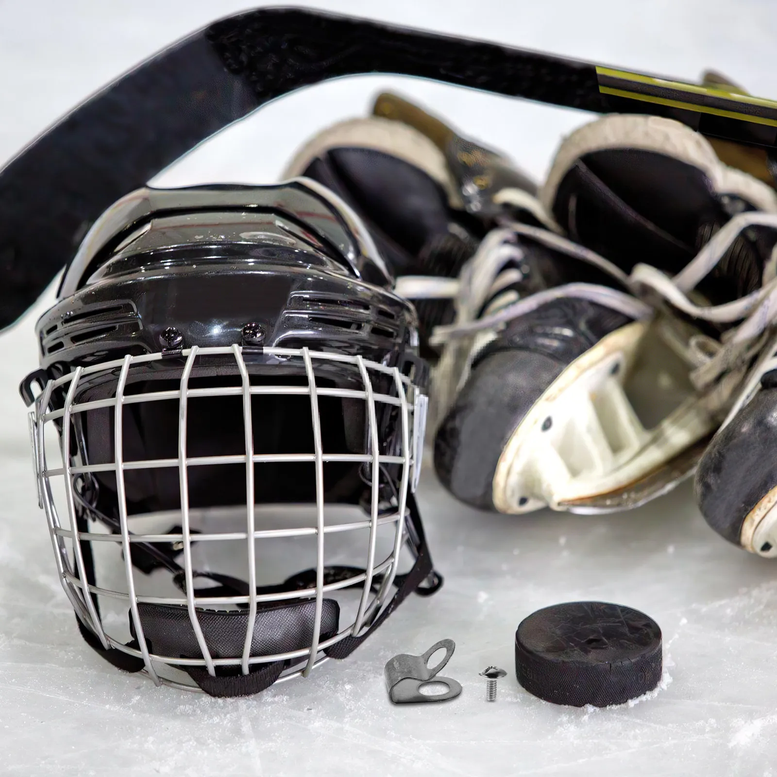 

20 шт. прочных металлических зажимов для крепления визора хоккейных шлемов, универсальные фиксаторы для крепления визора