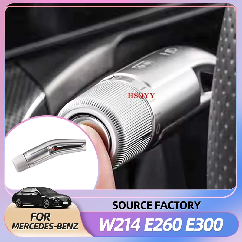 

Горячие наклейки для интерьера ABS, рычаг переключения стеклоочистителя, круизные чехлы, наклейки на рамку, комплект отделки для Mercedes Benz E Class w214 E260 E300 2024