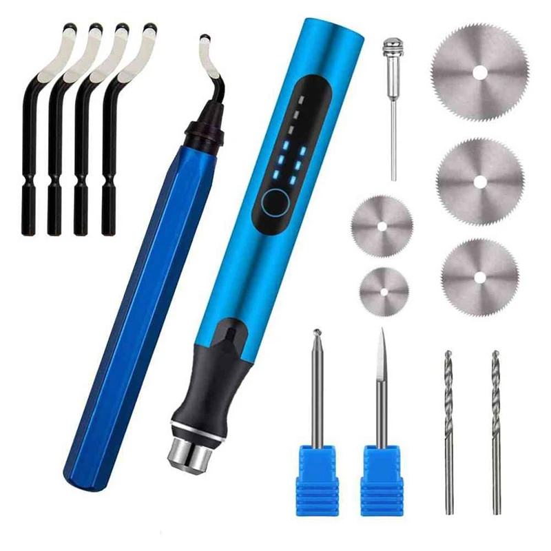 3D Printing Tool Kit, Deburring Tools 3-Speed USB Electric Rotary Pen For 3D Printing Burr, 3D Printer Model,Resin Model