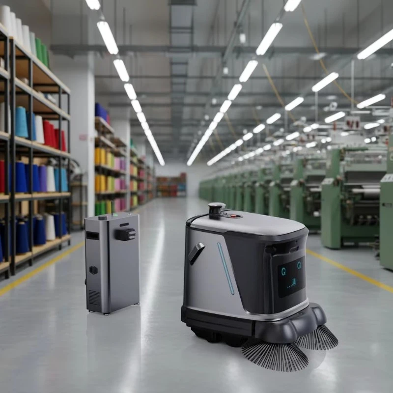 Hot Sale Automatic Commercial Floor Robot Industrial Grade 1000-10000m Strong Suction App-Controlled Auto Charge LDS Cleaning