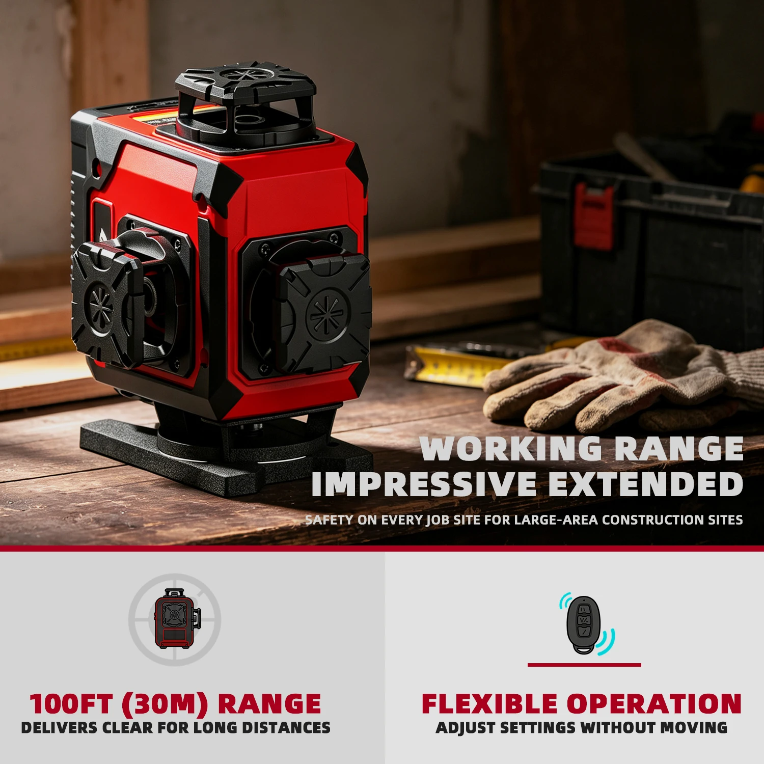 4x360 ° 16ライン4Dグリーンセルフレベリングク - Laser Level 16 Lines 4D Green のレビューと価格