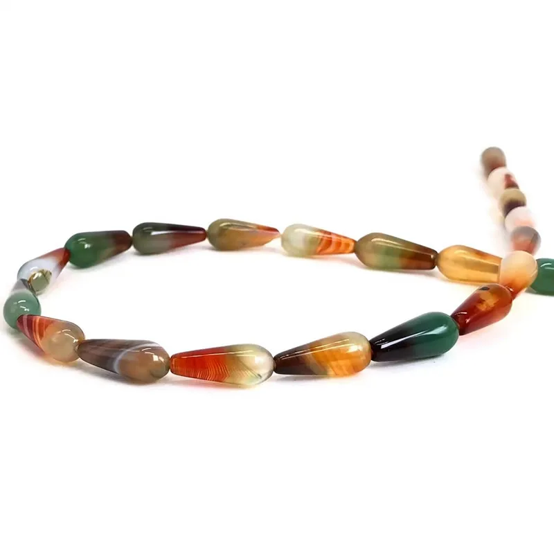 6X16/10x30mm Faceted Water Drop Shape Onyx Stone Natural Botswana agate Loose Beads for Jewelry DIY Earring pendant Making