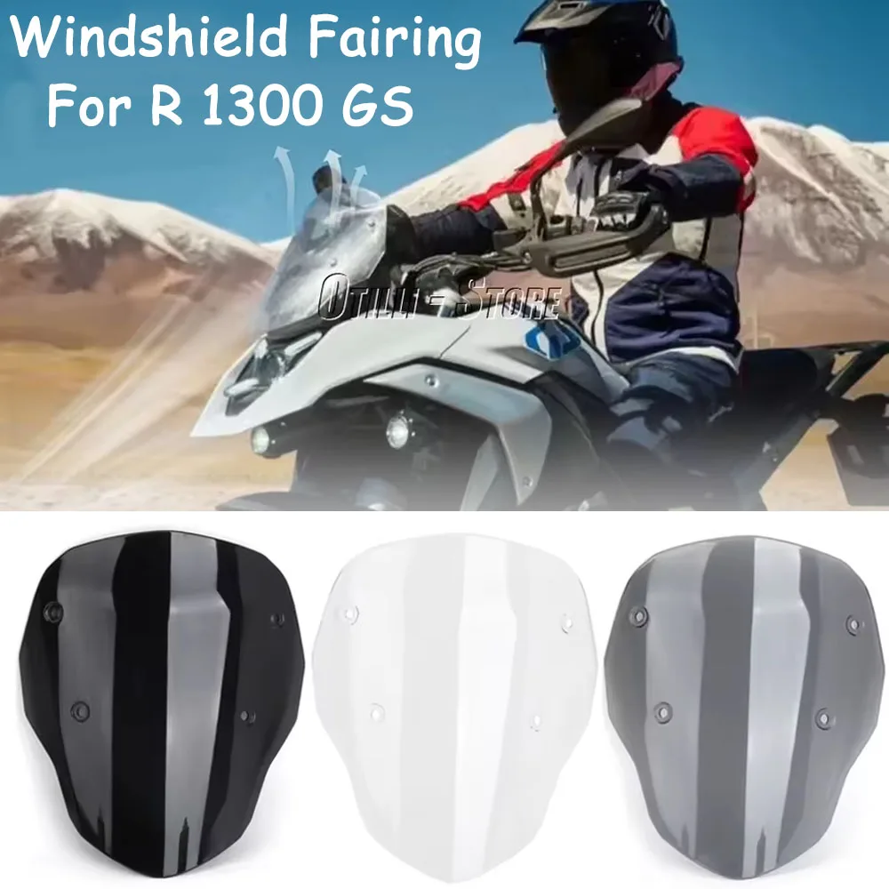 

Motorcycle Accessories Windscreen Screen With Wind Deflectors Adjustable Windshield For BMW R1300GS R 1300 GS R1300 GS