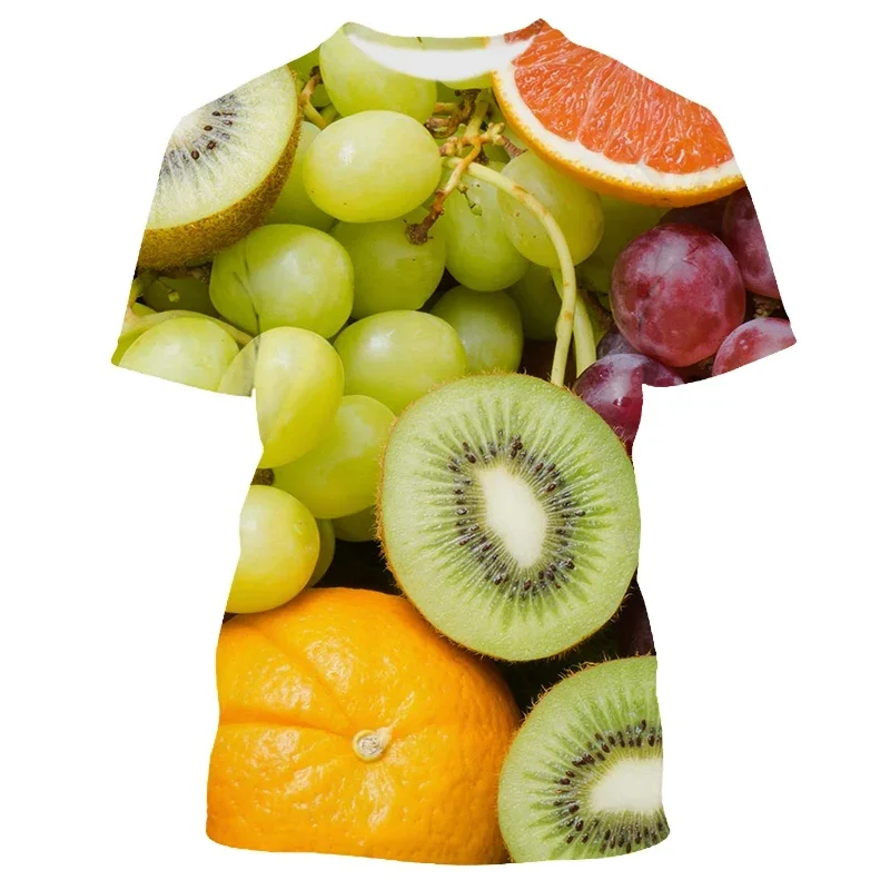 Summer Strange Delicious Fruit graphic t shirts men Fashion Casual Personality Fun harajuku Printed Oversized Streetwear Tees