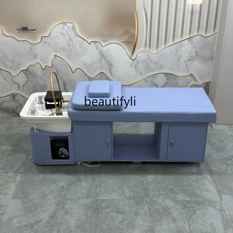 

New Ceramic Basin Thai Massage Water Circulation Hair Therapy Shampoo Bed Beauty Salon Barber Shop5556