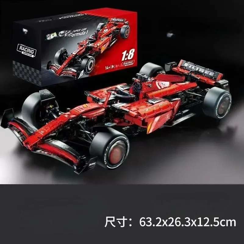 2026 Technical NEW 1:8 Racing Car Building Blocks Set MOC Model Kit DIY Assembly Bricks Creative Educational Toys ​ - view 3