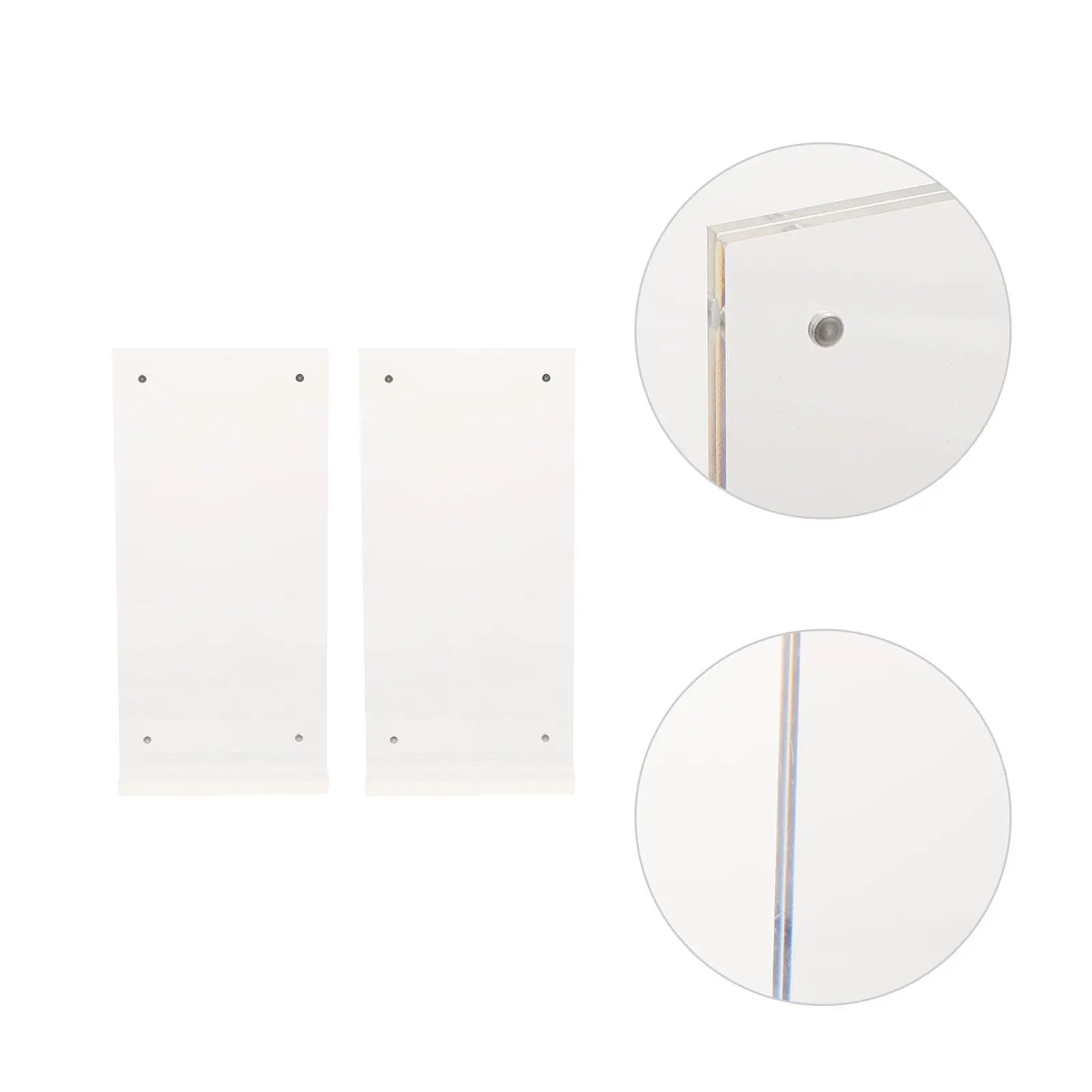 Acrylic Sign Holder Note Display Stand Restaurant Menu Tabletop Poster Card Paper Transparent Display Rack Storage