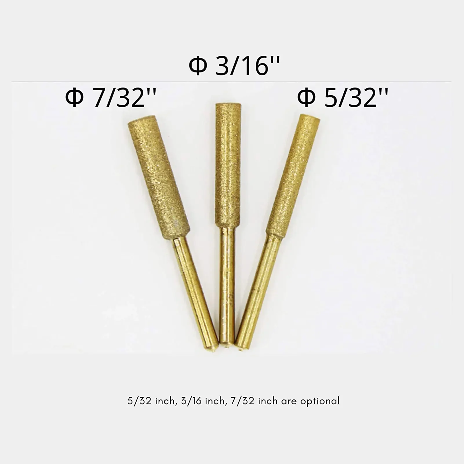 8 ชิ้น Chainsaw Bits ไทเทเนียมชุบเพชร Sharpener ความแข็งสูงเลื่อยไฟฟ้าแฟ้ม 4/4. 8/5.5 มิลลิเมตร Chainsaw Sharpener หิน