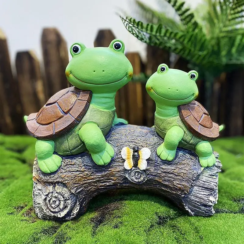 

Solar-Powered Turtle Light LED Light Garden Resin Turtle Figurines Resin Material Decoration Tool for Lawns Balconies Terraces