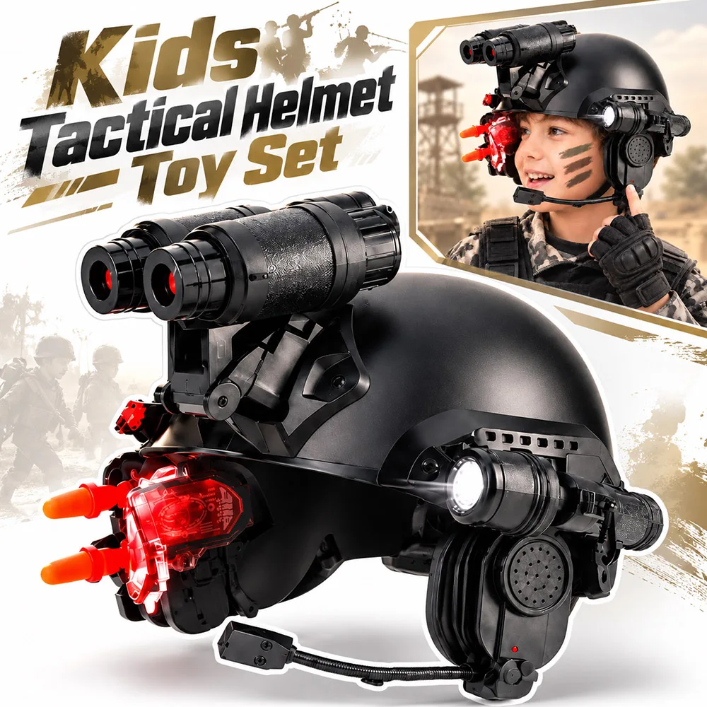 kids-tactical-helmet-toy-set-modular-role‑play-helmet-with-flashlight-voice-amplifier-for-boys-girls-adventure-airsoft-wargame