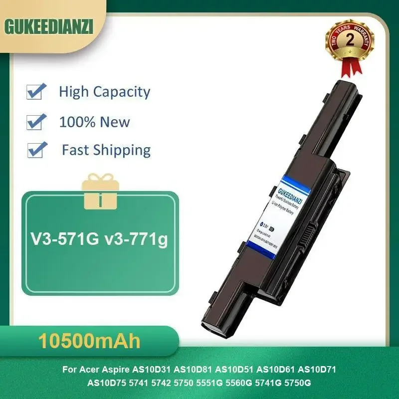 

10500mAh V3-571G v3-771g Battery For Acer Aspire AS10D31 AS10D81 AS10D51 AS10D61 AS10D71 AS10D75 5741 High Capacity