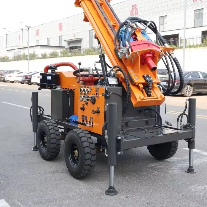 Customized 200M Crawler Hydraulic Fast Borehole Drilling Strong Climbing Ability Water Well Construction Water Well Drilling Rig