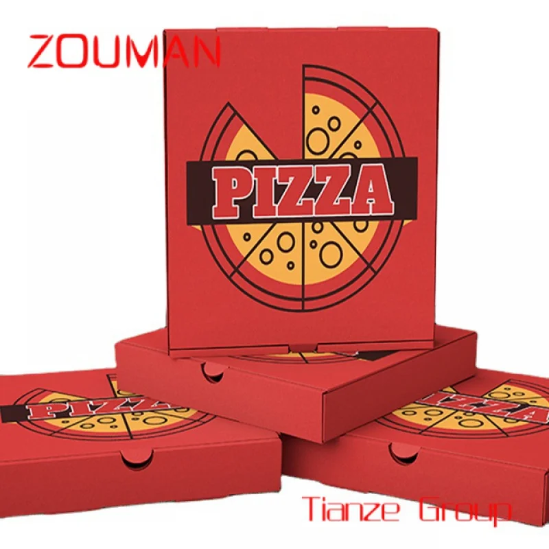 Custom , Cheap custom food grade paper packaging box pizza box packaging