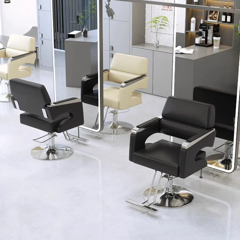 Luxury Comfortable Barber Chair Hair Salon Exclusive Modern Minimalist Salon Chair Professional Friseurstuhl Salon Furniture 4