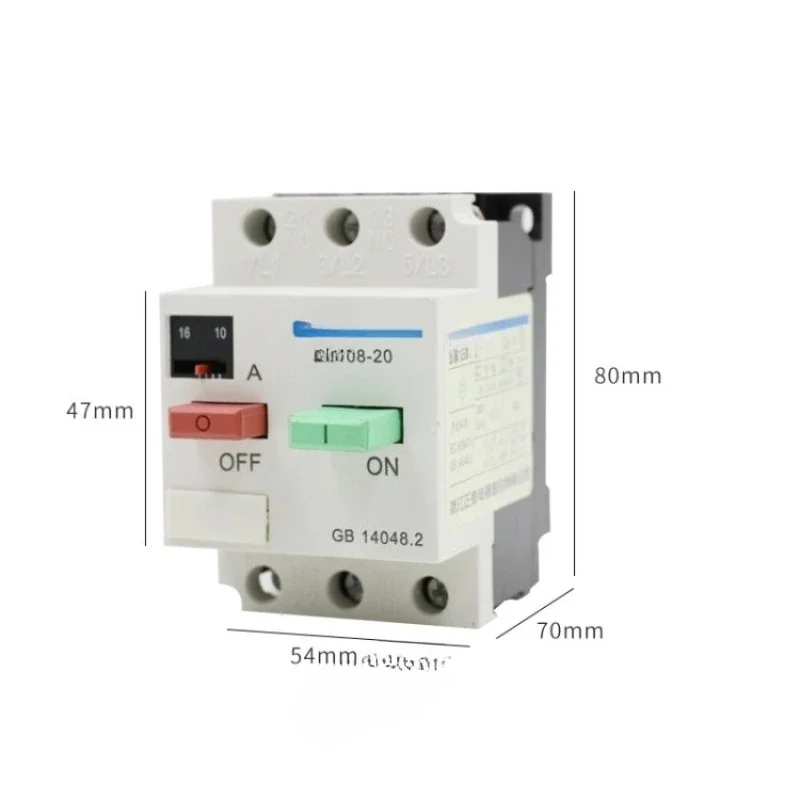 Motor protector circuit breaker DZ108-20/211 20A16A12.5A
