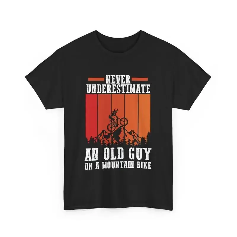 

Funny Never Underestimate An Old Guy On A Mountain Bike T Shirt