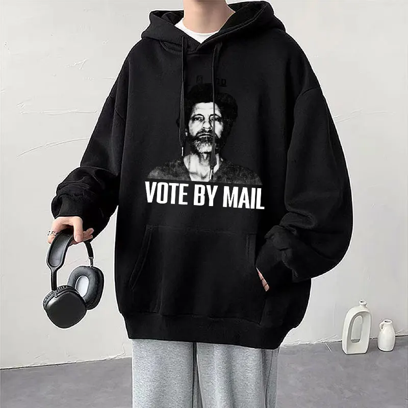 

Vote By Mail Ted Kaczynski Funny Hoodie Fashion Men Women Oversized Sportswear Casual Vintage Fleece Long Sleeve Streetwear Male