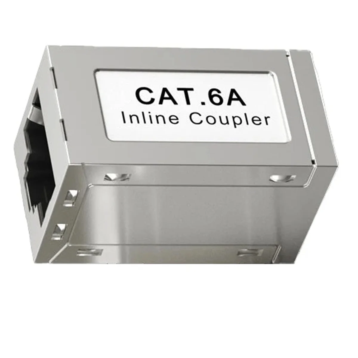 RJ45ตัวเมียตัวเมียตัวเมียเป็น CAT6A หุ้มฉนวนกันความร้อนแบบอินไลน์ตัวขยายอีเทอร์เน็ตอะแดปเตอร์สายเคเบิลอีเทอร์เน็ต