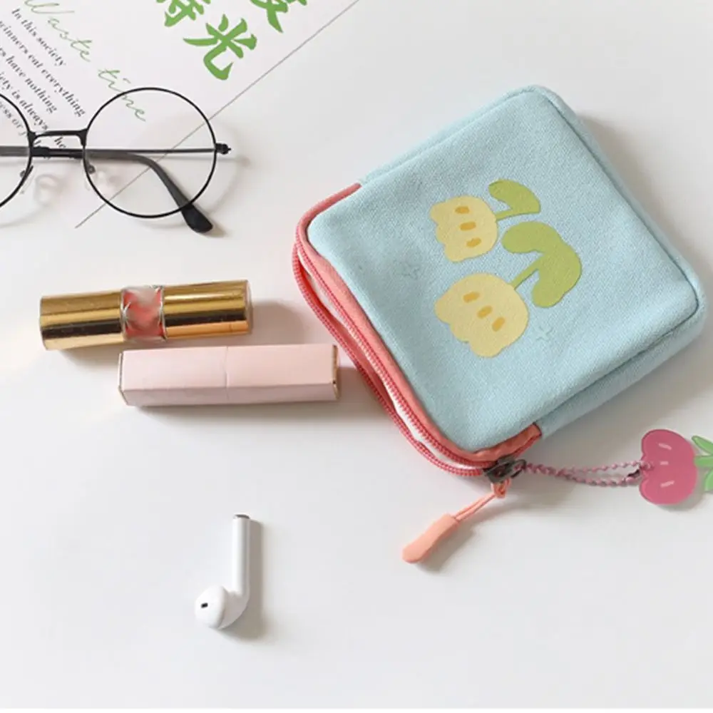 

Napkin Storage Bag Data Cable Storage Bag Women Change Storage Bag Coin Money Bags Tulip Coin Purse Lipstick Cosmetic Bag