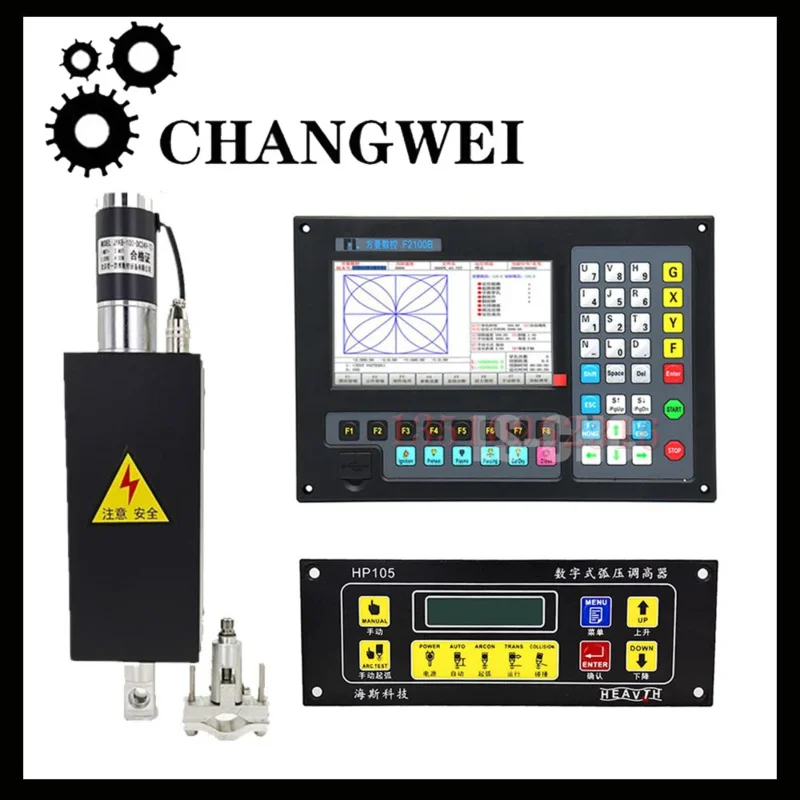 F2100b Plasma 2 Axis Controller  hp105 Torch Height Controller Thc Jykb-100 Dc24v-t3 For Cnc Flame Plasma Cutting Machine