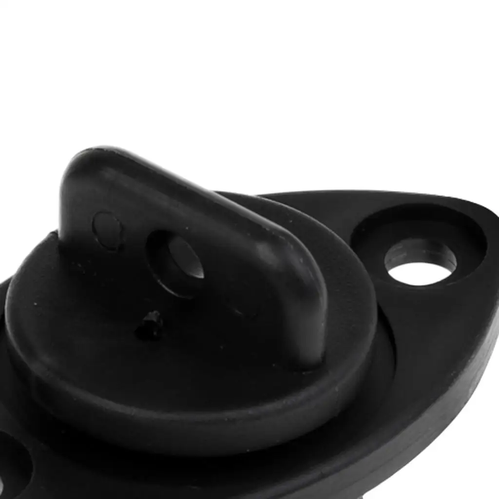 

Tri-fold Hull Drain Plug for Kayak Accessory Black PP Material Marine Yacht Dinghy Canoe Replacement