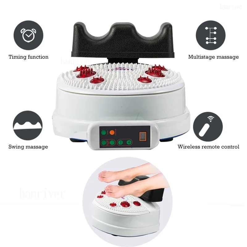 

New household Aerobic swing machine foot Muscle relaxation soles leg massager health rectify lumbar spine infrared massager 220V