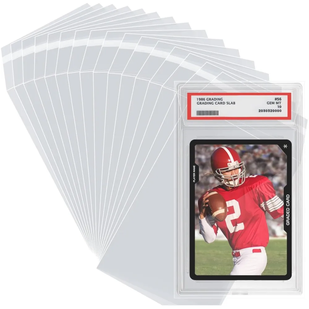 100-1000 fundas protectoras resellables PSA para tarjetas coleccionables de Pokémon, béisbol, fútbol y otros deportes.