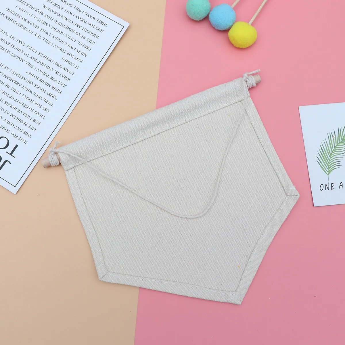 Blank Canvas Wall Banner For Boho Style Wall Decor Room Decoration Premium Pennant Pin Display Enamel