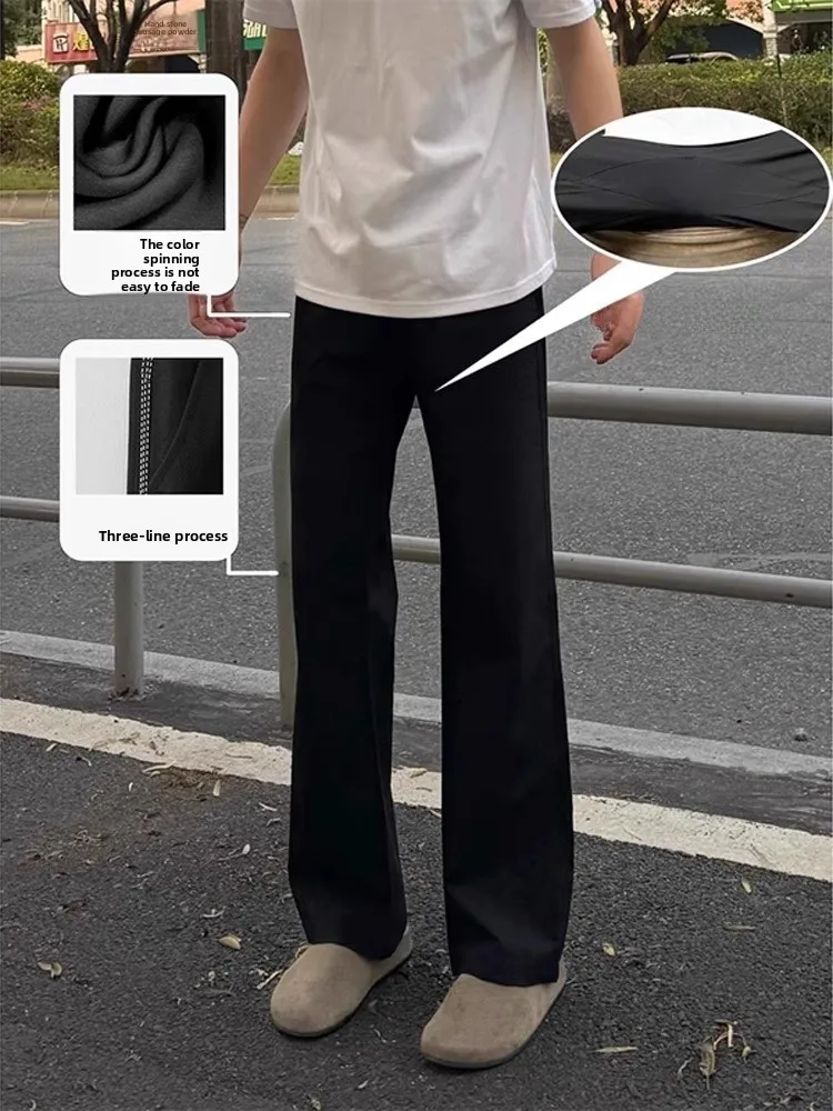 

Slim Fit Bla Футболка Scimitar Брюки Мужские летние тонкие прямые брюки West Брюки Высококачественные расклешенные повседневные брюки