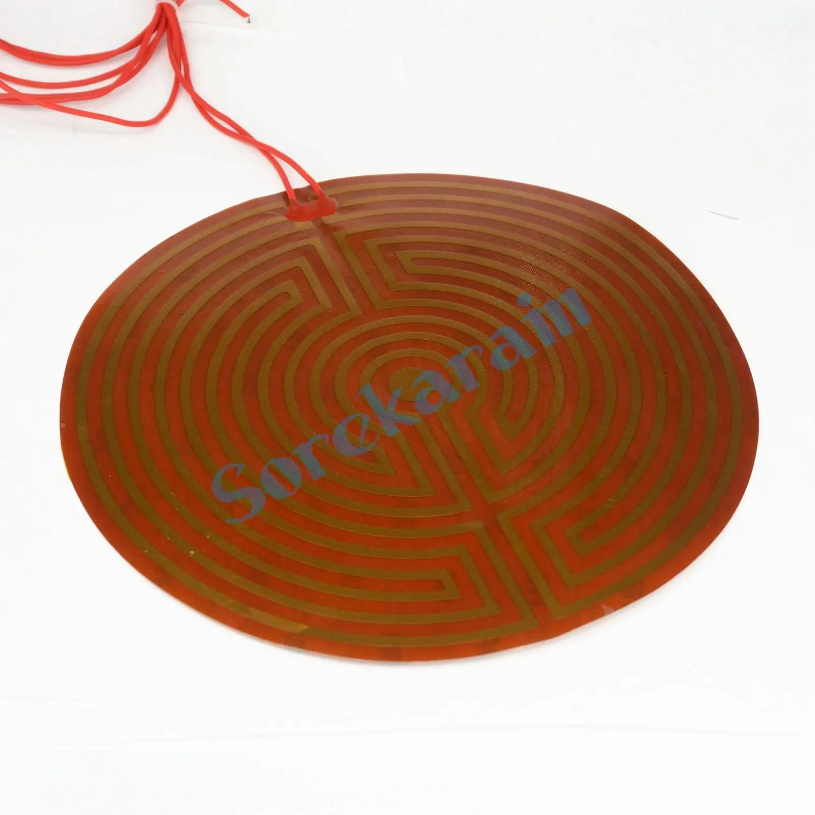 160mm 110W 12V DC Flexiable Round Eeletric Polyimide Film Heater Heating element for Electrical Wires