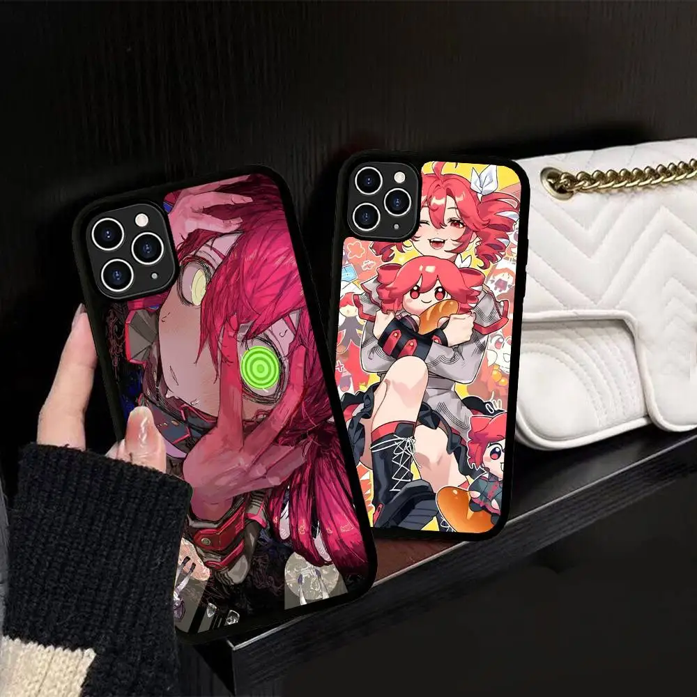 

Popular Virtual Singer Kasane Teto Phone Case For IPhone 16 Pro Max 15 14 Plus 14 13 12 11 17 PC+TPU Cases Back Cover