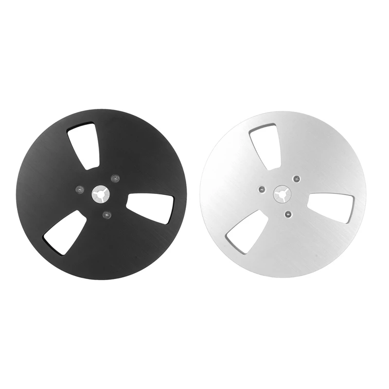 ABHS-7 Inch Empty Tape Reel 1/4 Empty Tape Reel 3 Holes Wind Resistance Holes Open Reel Sound Takeup Reel For Recording