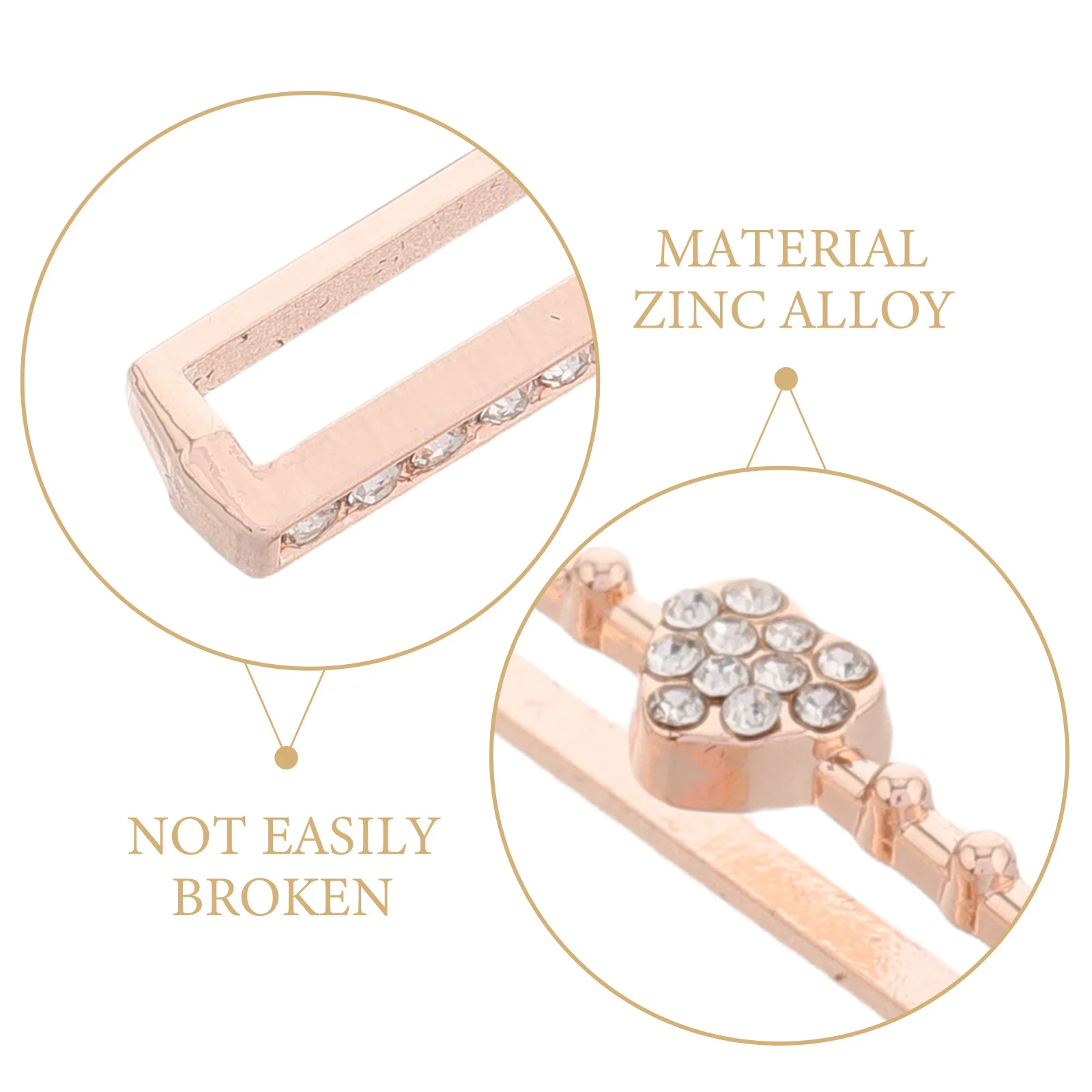 ตัวล็อคสายนาฬิกาตกแต่งรูปหัวใจ 5 ชิ้น แหวนโลหะทันสมัย ติดตั้งง่าย ชาร์มสำหรับสายนาฬิกา อุปกรณ์เสริมสำหรับสมาร์ทวอทช์