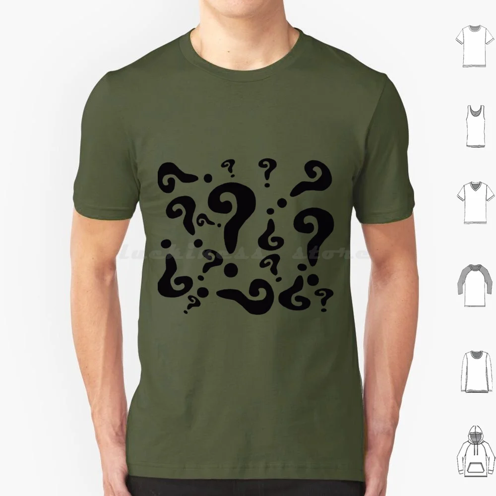 The Riddler T Shirt Big Size 100% Cotton Riddler Villain Green Question Mark Comics Comics Jim Carrey Question Jim Carrey