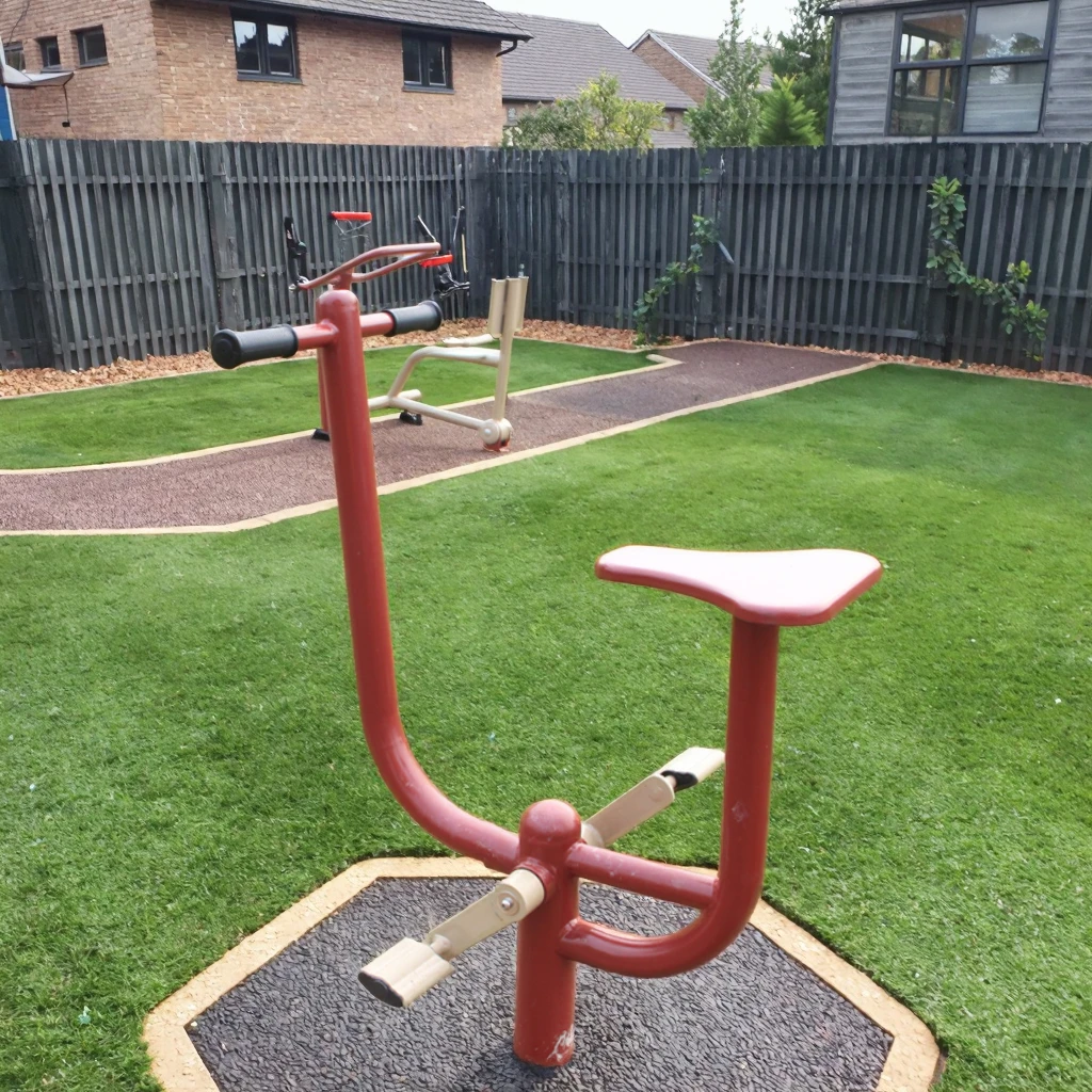 Customized TUV Certified Steel Fitness Bike Open Air Outdoor Gym Exercise Equipment for Adults for Workout