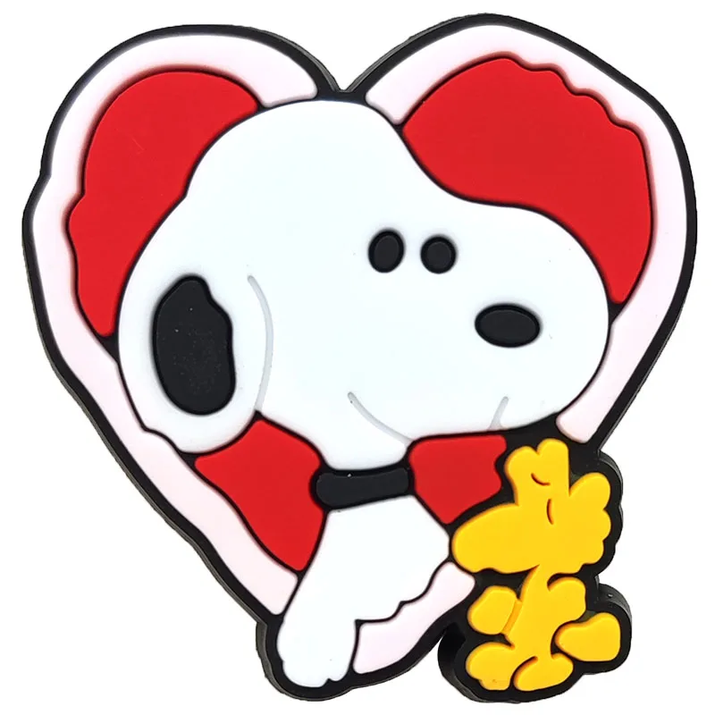 10pcs/SET Kawaii New Snoopy Series for Cartoon Shoe Charms Accessories DIY Decoration for Classic Clog Kids Gifts image 5