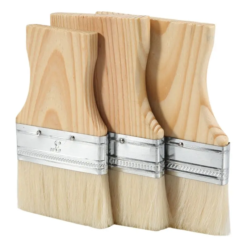 

Набор плоских кистей AB15-3, 3 шт., широкие кисти для масляных и акриловых красок, размеры 3/4/5 дюймов