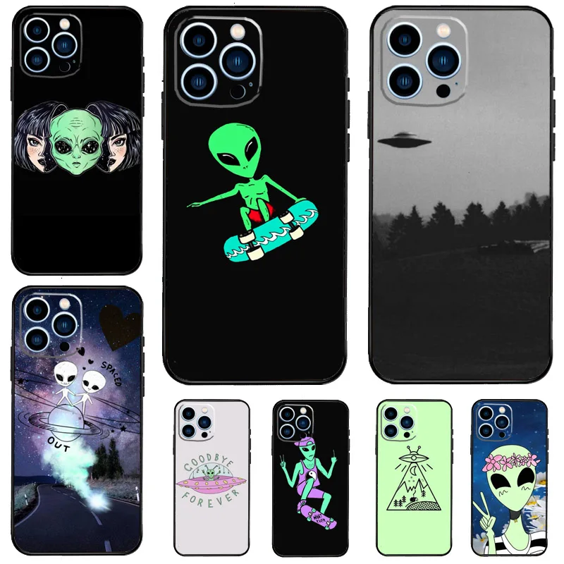 Aesthetic Alien Space Girl Case For Samsung Galaxy A32 A52 A12 A16 A26 A36 A56 A15 A35 A55 A34 A54 A13 A33 A53 A17 A57