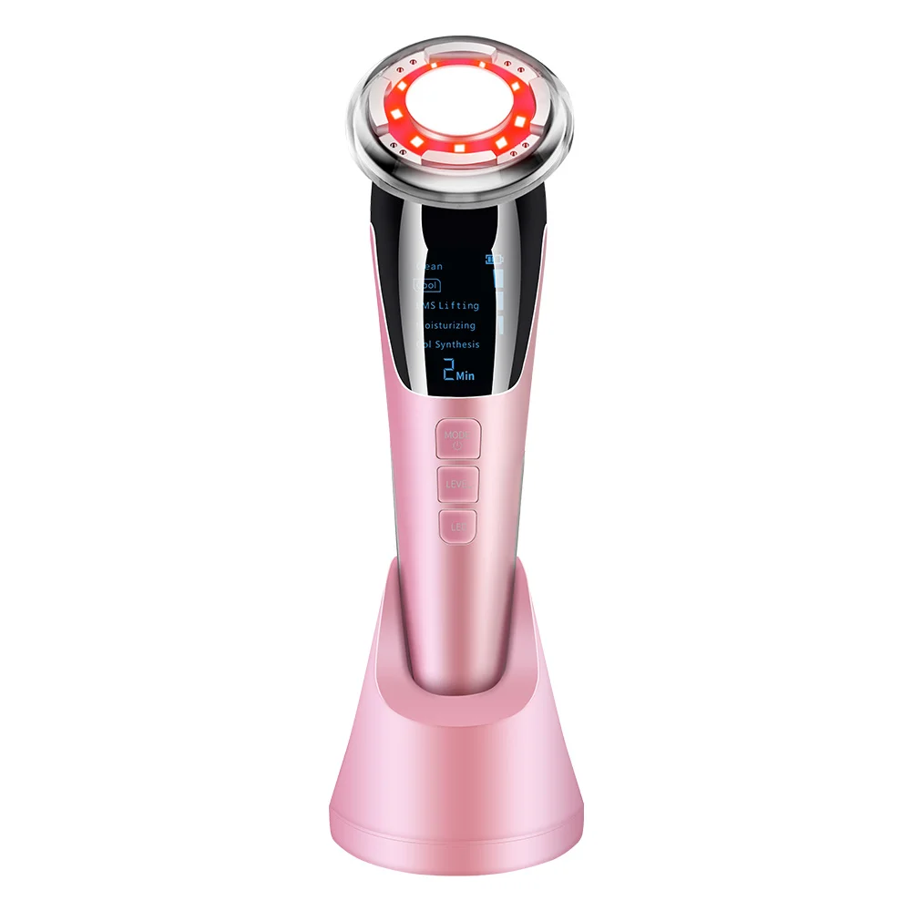 Smart Library OEM ODM Hot Selling 5 In 1 Multifunction Facial Massager Hot Cool Care Device Face Lifting Machine Face