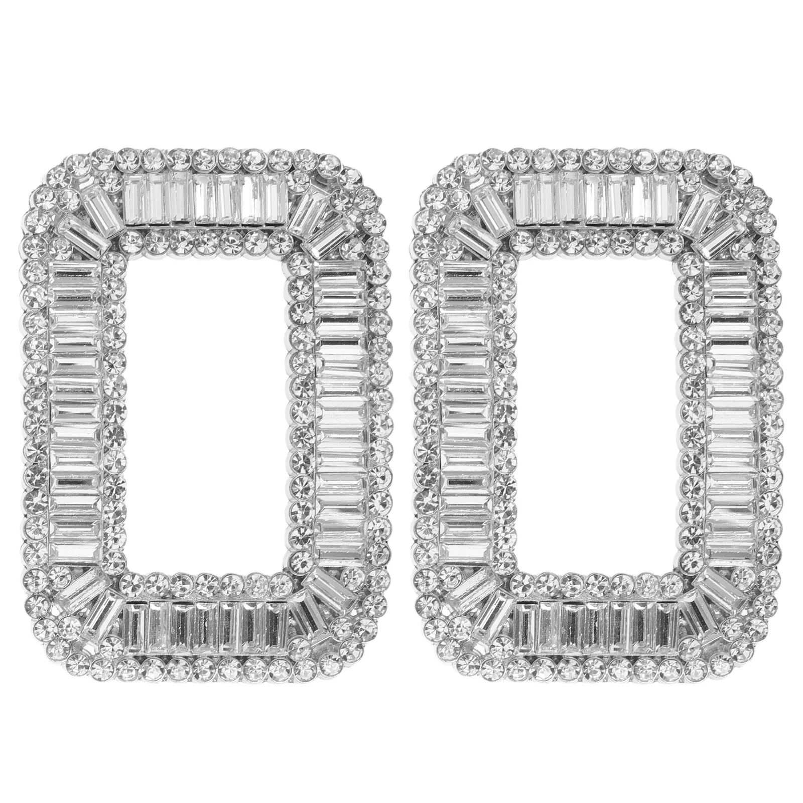 

2pcs Women Shoe Clips: Rhinestone High Heels Buckles Detachable Wedding Shoe Decorations For Bridal Flats Sandals Boots Party