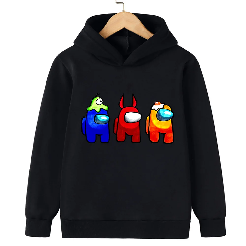 Fashion sweatshirt Kids hoodie Boys cartoon Space kill print hip hop wear loose casual tops kids fall hoodie coat