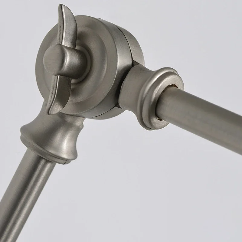 SANDYHA Bedroom Bedside LED Wall Lamps Modern Simple Telescopic 108 °  Rocker Arm Long Pole Study Reading Decor Lighting Fixture