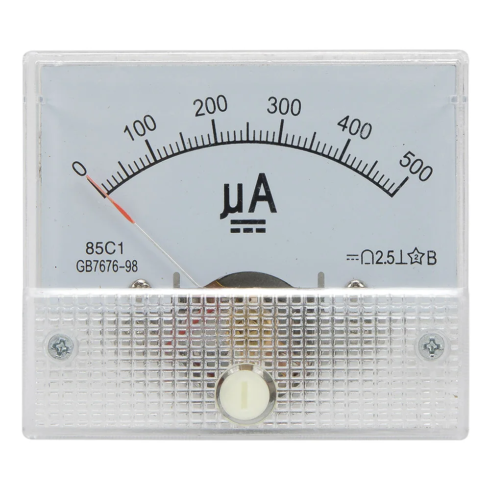 85C1-UA DC pointer ammeter current meter 50uA 100uA 200uA 300uA 500uA 85C1 series analog AMP meter 64*56 mm size