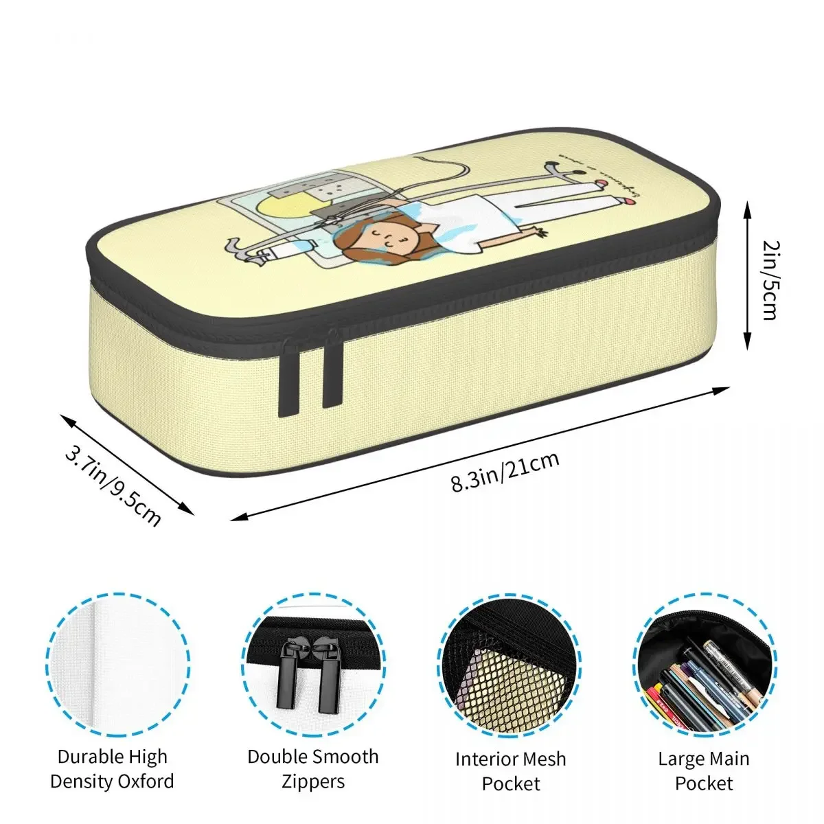 Enfermera En Apuros Doctor Nurse Medical Pencil Case for Boys Gilrs Big Capacity Pen Box Bag School Supplies