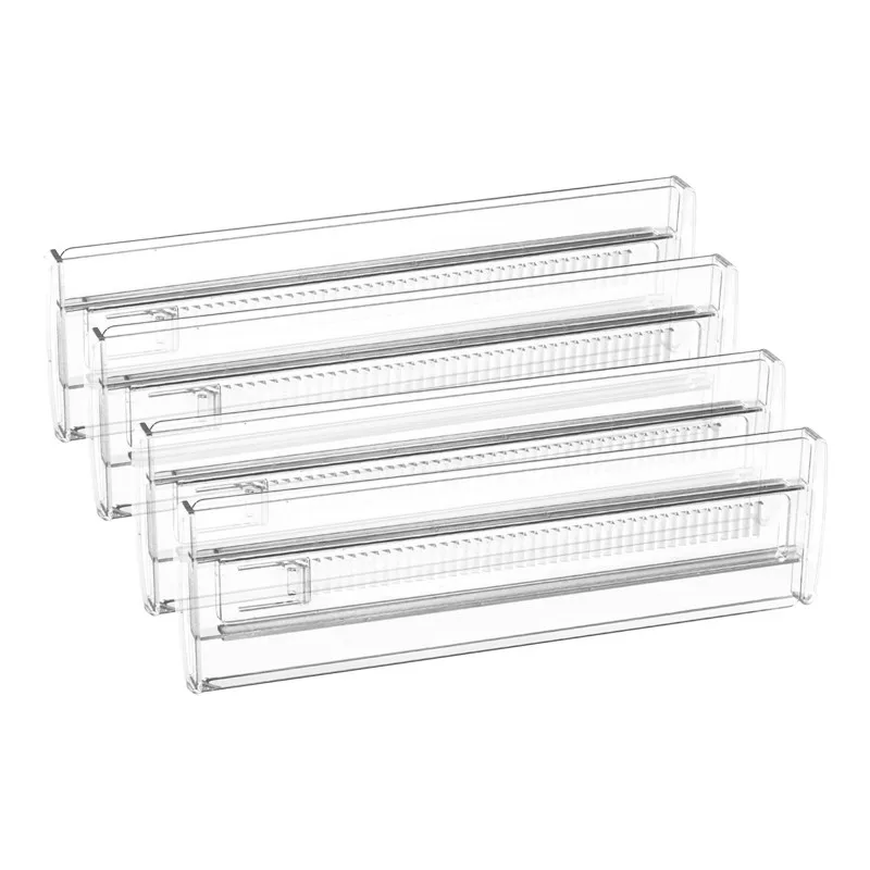 

ABKO-Перегородка для организации нижнего белья, носков-прозрачные пластиковые перегородки для ящиков (6 шт.) Регулируемые