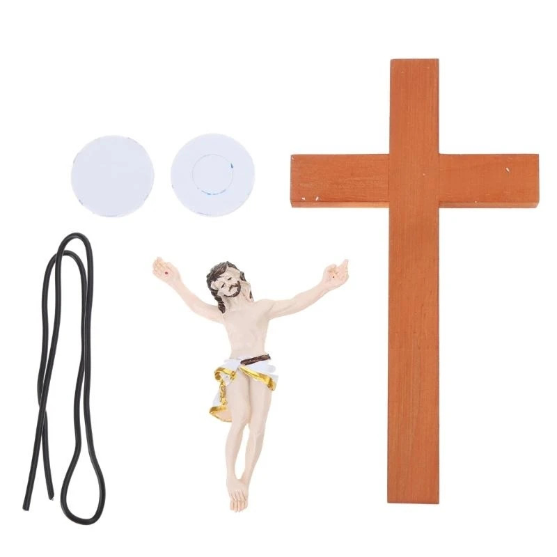 Daring Faith Symbol Hand Painted with Bungee Jumping Jesus Christ Sculpture Home Decorative Ornaments