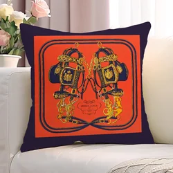 Palace Rose Horse Pattern Sofa Cushion Cover 45x45cm Decorative Pillowcases 40x40 Lounge Chairs Covers for Bed Pillows Cushions