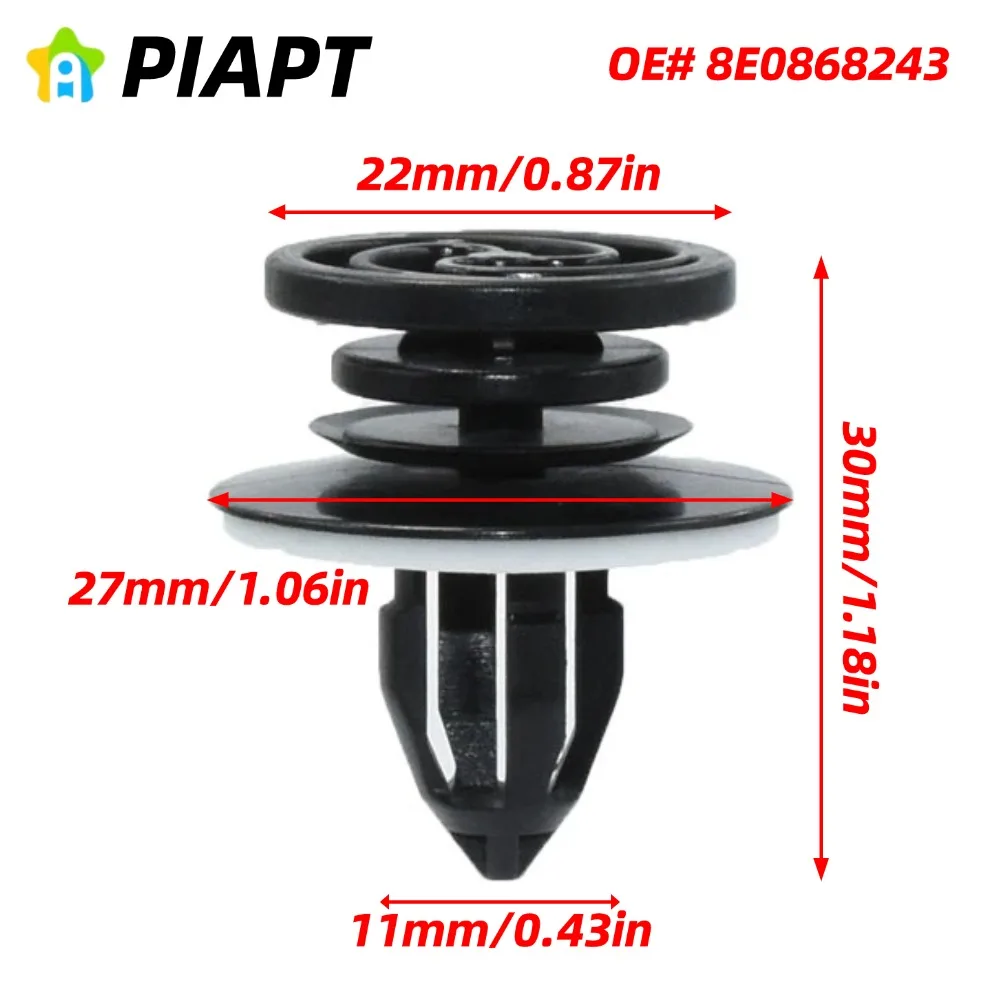 

20PCS OE# 8E0868243 High Quality Interior Door Trim Panel Fastener Clips For Audi A4 A4 Quattro