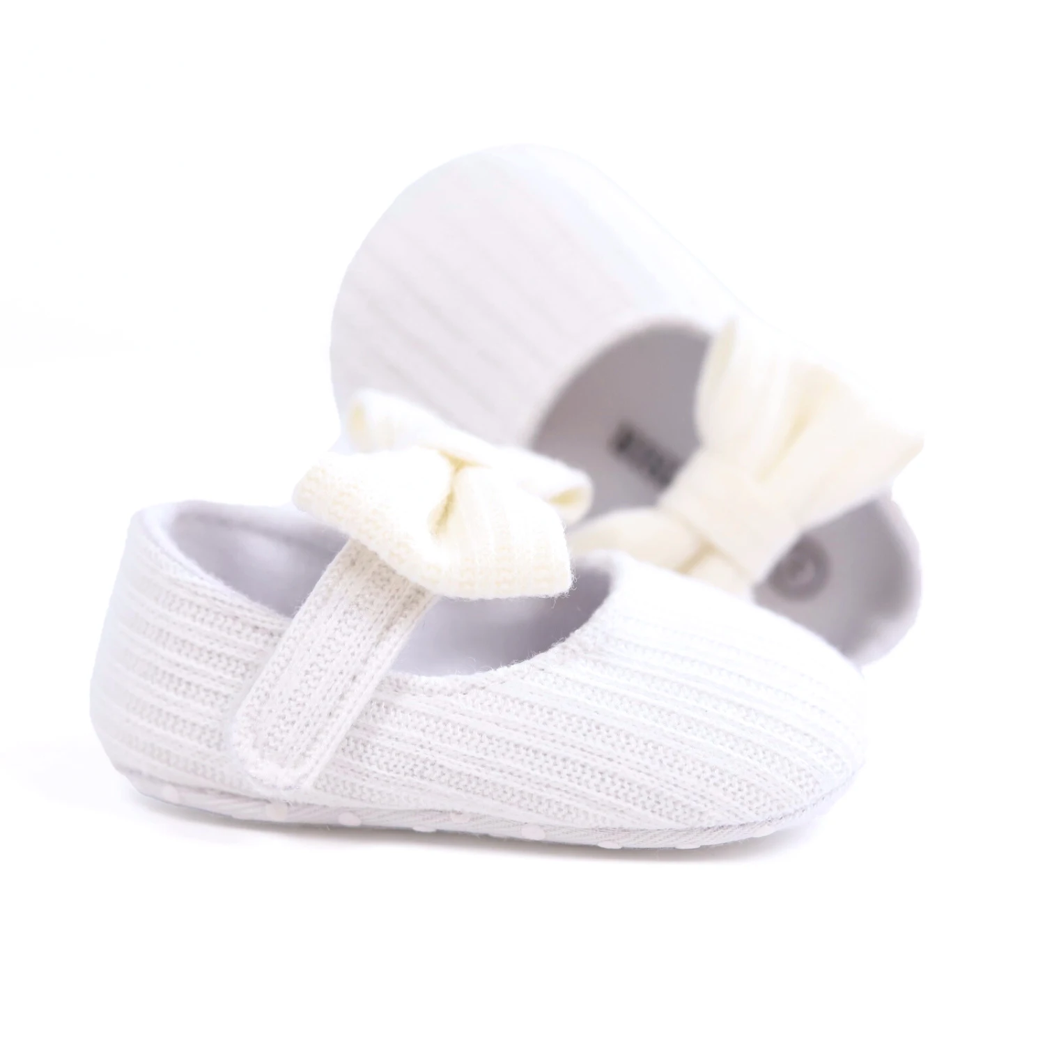 Trendy Cute Bowknot Mary Jane Shoes For Baby Girls, Comfortable Lightweight Non Slip Walking Shoes For Indoor Outdoor Party, Spr