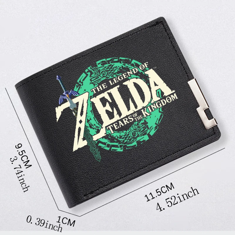 The Legend of Zeldas Coin Purse Cute Game Anime Kawaii Print Wallet Men Office Portable Money Bank Card Mini Bag Gift Hot